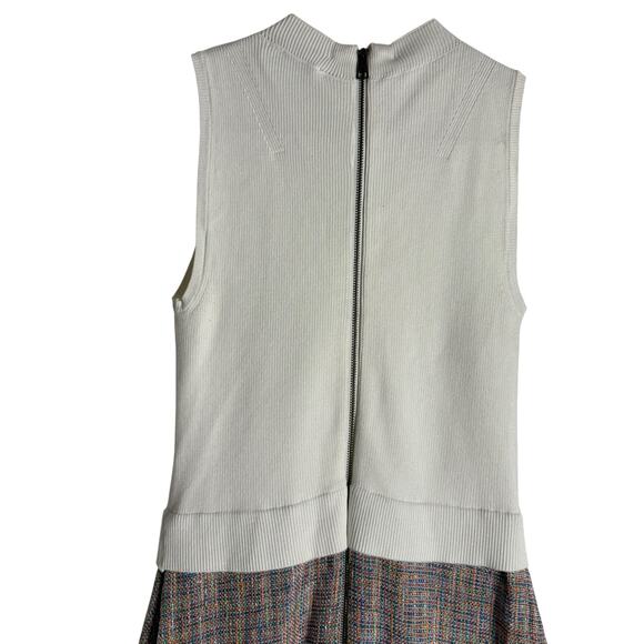 Ted Baker Mayumid Mixed Media Tweed Mock Neck Tank Mini Dress Size 6 - Picture 12 of 14